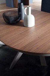 Table EMISPHERO ronde avec allonge Ozzio Design Contemporain Caen