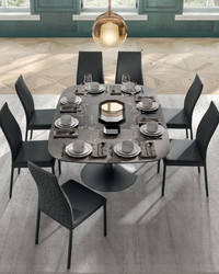 Table Bravo avec allonges Ozzo Design contemporain Caen