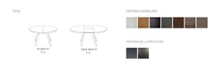 Table EMISPHERO ronde avec allonge Ozzio Design Contemporain Caen