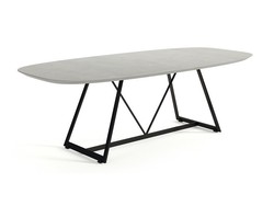 Table Repas RADAR ovale Dall Agnese Design Contemporain Caen