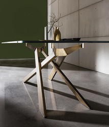 TABLE RECTANGULAIRE CROSS SOVET Design contemporain Caen