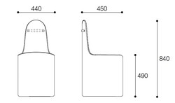 Chaise LANDSCAPE Presotto Design contemporain Caen