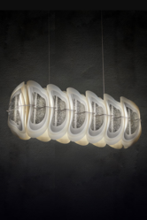 Fiordlys Silver Suspension Slamp Design contemporain Caen