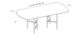 Scala table repas Mobenia Design contemporain Caen
