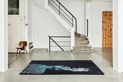 TAPIS BEHIND BLEU SERGE LESAGE DESIGN CONTEMPORAIN CAEN