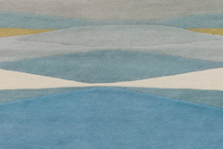 Tapis DISTORTION BLEUTE Serge Lesage Design Contemporain Caen