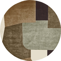 Tapis Blueprint brun havane Serge Lesage Design contemporain Caen