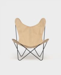 Fauteuil AA Butterfly Toile coloris Beige Grs