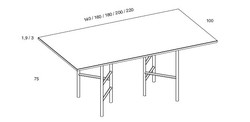 Scala table repas Mobenia Design contemporain Caen