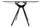 TABLE RECTANGULAIRE CROSS SOVET Design contemporain Caen
