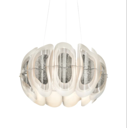 Fiordlys Silver Suspension Slamp Design contemporain Caen