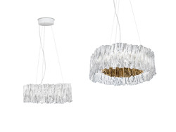 Accordon suspension Slamp prisma or Design contemporain Caen