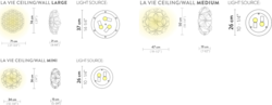 La vie Plafonnier Apllique Slamp Design contemporain Caen
