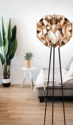 FLORA FLOOR COPPER SLAMP Design Contemporain Caen