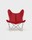 Fauteuil AA Butterfly Cuir Rouge Structure Laquée ou Chromée Design Contemporain Caen