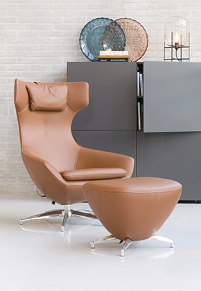 schipper hulp in de huishouding boekje Fauteuil CARUZZO Leolux - Espace STEINER Design Contemporain