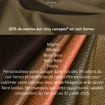 Promo Leolux 5 canap�s � -20 % en cuir Senso Design Contemporain Caen