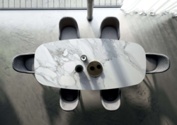 Table FIL8 Fixe shaped Ozzio Design contemporain Caen