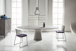 Table Repas Ovale PODIUM Bontempi Casa Design Contemporain Caen