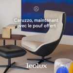 Fauteuil Caruzzo Leolux le pouf en cadeau design contemporain Caen