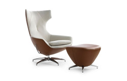 Fauteuil Caruzzo Leolux le pouf en cadeau design contemporain Caen 