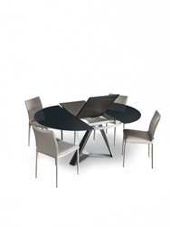 TABLE RONDE AVEC ALLONGE MILLENIUM Bontempi Casa Design Contemporain Caen