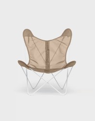 Fauteuil AA Butterfly Tissu Batyline Noisette  Design Contemporain Caen