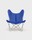 Fauteuil AA Butterfly Cuir Bleu Structure Laquée ou Chromée Design Contemporain Caen