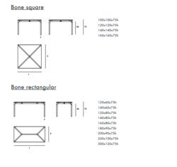 Table repas Bone Sovet Design contemporain Caen