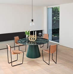 Table ronde Pliss Midj Design contemporain Caen