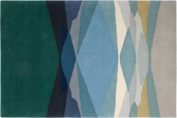 Tapis DISTORTION BLEUTE Serge Lesage Design Contemporain Caen