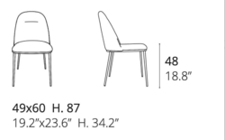 Chaise Juliette Ozzio Design contemporain Caen