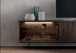 Buffet Bahut Brera Vitro Ozzio Design contemporain Caen