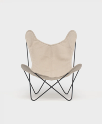 Fauteuil AA Butterfly Toile coloris Argile