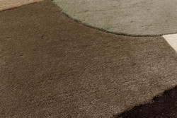 Tapis Blueprint brun havane Serge Lesage Design contemporain Caen