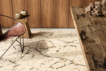 Tapis Kintsugi crme Serge Lesage Design contemporain Caen