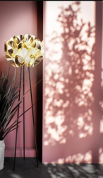 FLORA FLOOR GOLD SLAMP Design Contemporain Caen