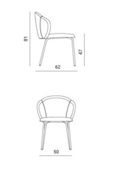 chaise Kora Esayline by Ozzio Design contemporain Caen