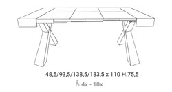 Console extensible 4YOU Ozzio Design Contemporain Caen