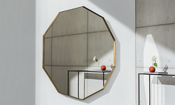 VISUAL MIROIR  DECAGONAL Sovet Italia Design Contemporain Caen