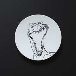 Assiette DINOSAURE Prdateurs Extranorm Design Contemporain Caen