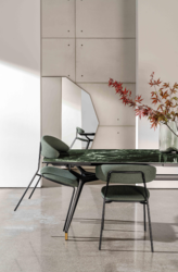 Table repas extensible Arkos shaped Sovet Design contemporain Caen