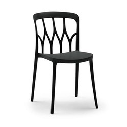 Chaise Galaxy noire Bontempi Casa Design contemporain Caen