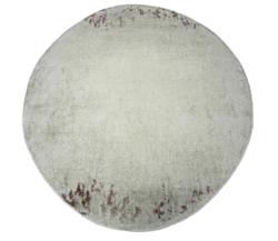Tapis rond LAVA gris fum Serge Lesage Design contemporain Caen