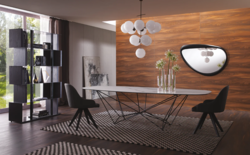 Table FIL8 Fixe shaped Ozzio Design contemporain Caen