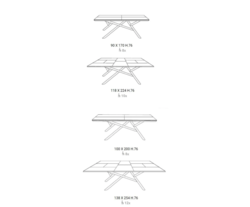 Random table extensible Ozzio Design Contemporain Caen