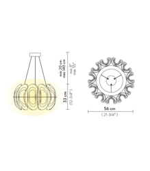 Fiordlys Suspension Slamp Design contemporain Caen