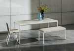 TABLE RECTANGULAIRE FIXE SLIM Design Contemporain Caen