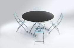 table basse transformable GLOBE RONDE Ozzio Design Contemporain Caen