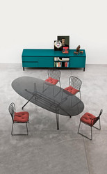 TABLE OVALE SANDERS Bontempi Casa Design Contemporain Caen